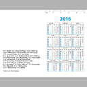 Taschenkalender 4-Seiter Hochformat